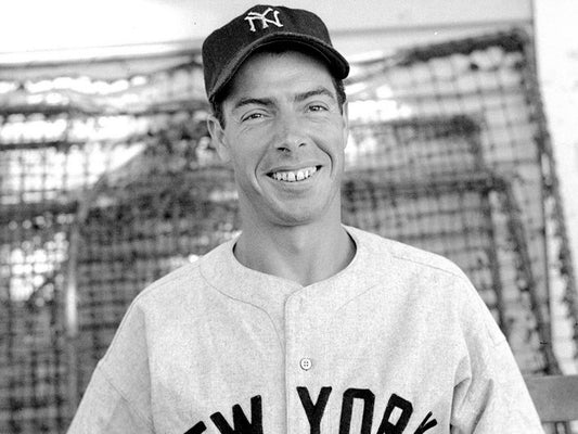 Joe DiMaggio Classic Retro BW Baseball Sport Wall Art Print Poster