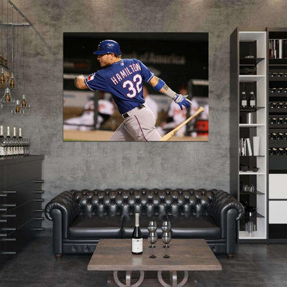 Josh Hamilton Baseball Sport Wall Art Print Poster
