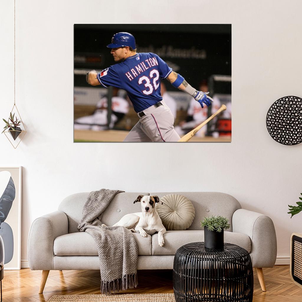 Josh Hamilton Baseball Sport Wall Art Print Poster