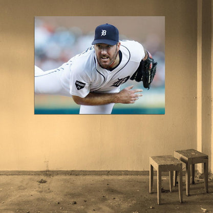 Justin Verlander Baseball Sport Wall Art Print Poster