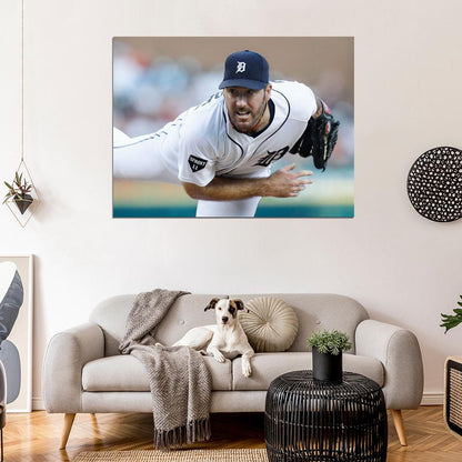 Justin Verlander Baseball Sport Wall Art Print Poster