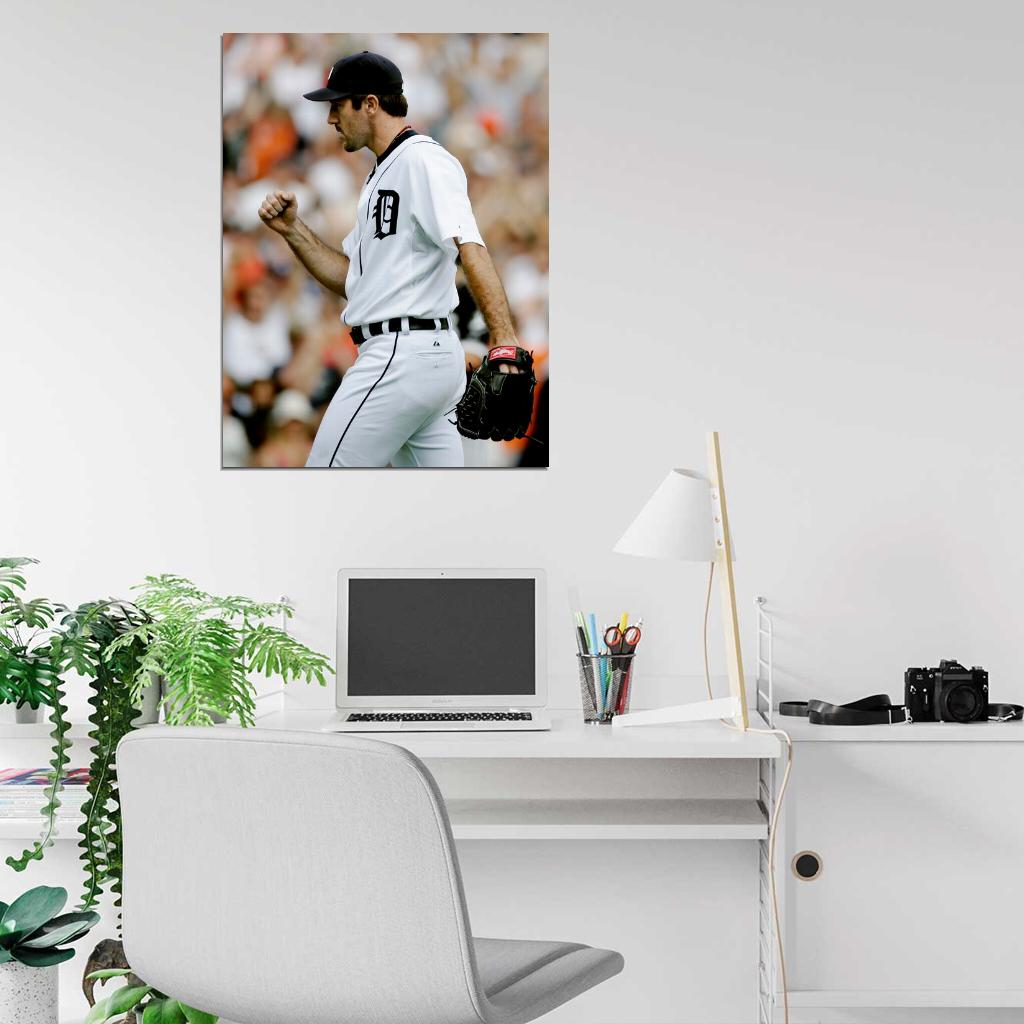 Justin Verlander Baseball Sport Wall Art Print Poster