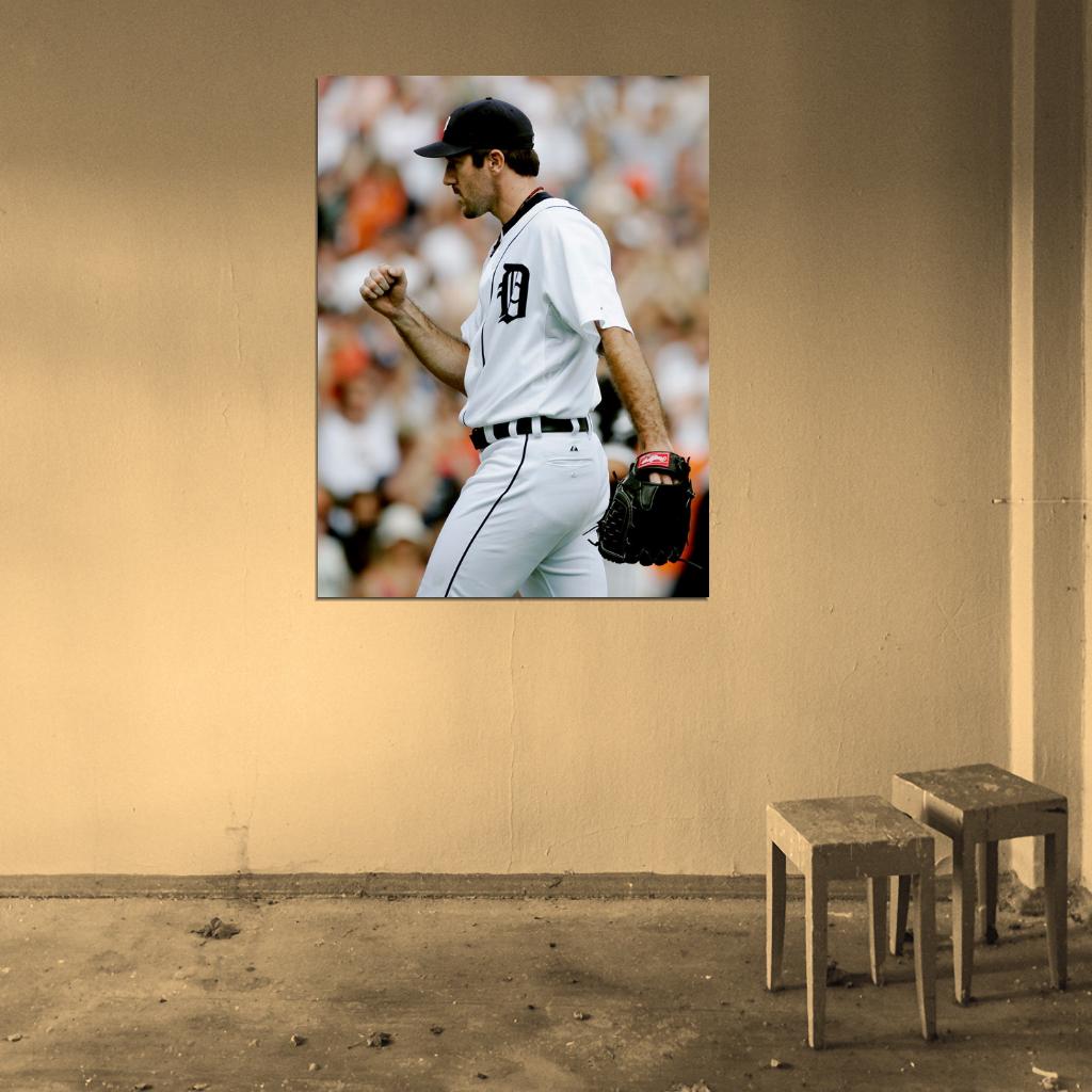 Justin Verlander Baseball Sport Wall Art Print Poster