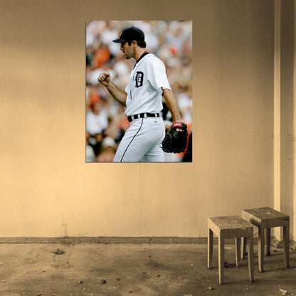 Justin Verlander Baseball Sport Wall Art Print Poster