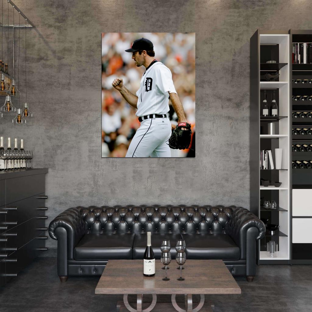Justin Verlander Baseball Sport Wall Art Print Poster