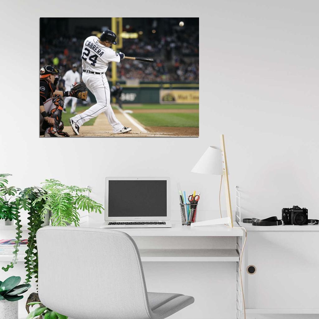 Jose Miguel Cabrera Torres Baseball Sport Wall Art Print Poster