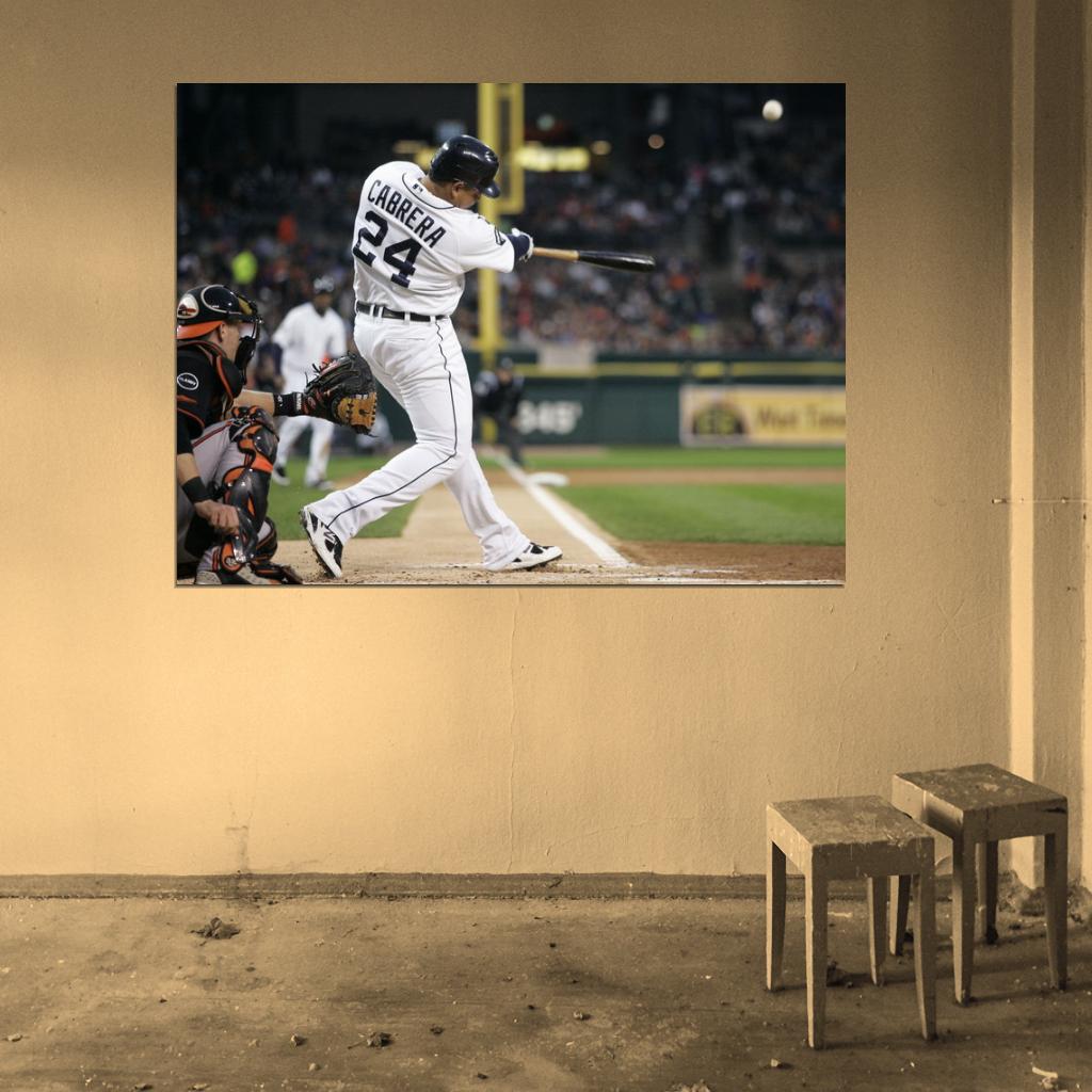 Jose Miguel Cabrera Torres Baseball Sport Wall Art Print Poster