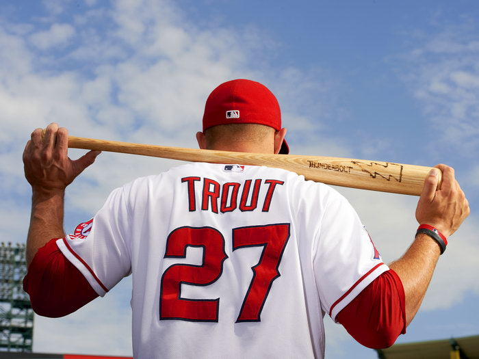 Mike Trout of Anaheim Baseball Sport Wall Art Print Poster