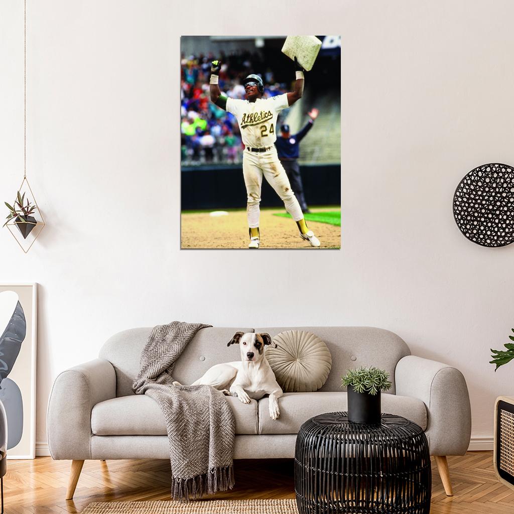 Rickey Henderson Baseball Sport Wall Art Print Poster
