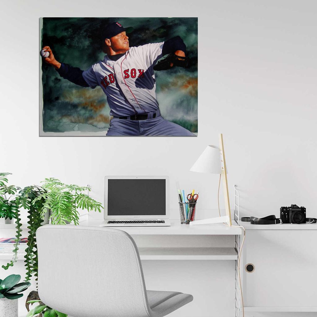 Roger Clemens Painting Art Baseball Sport Wall Art Print Poster