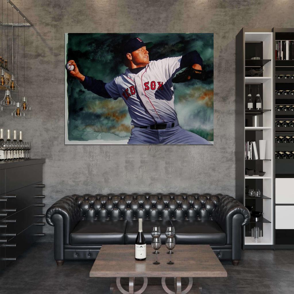 Roger Clemens Painting Art Baseball Sport Wall Art Print Poster