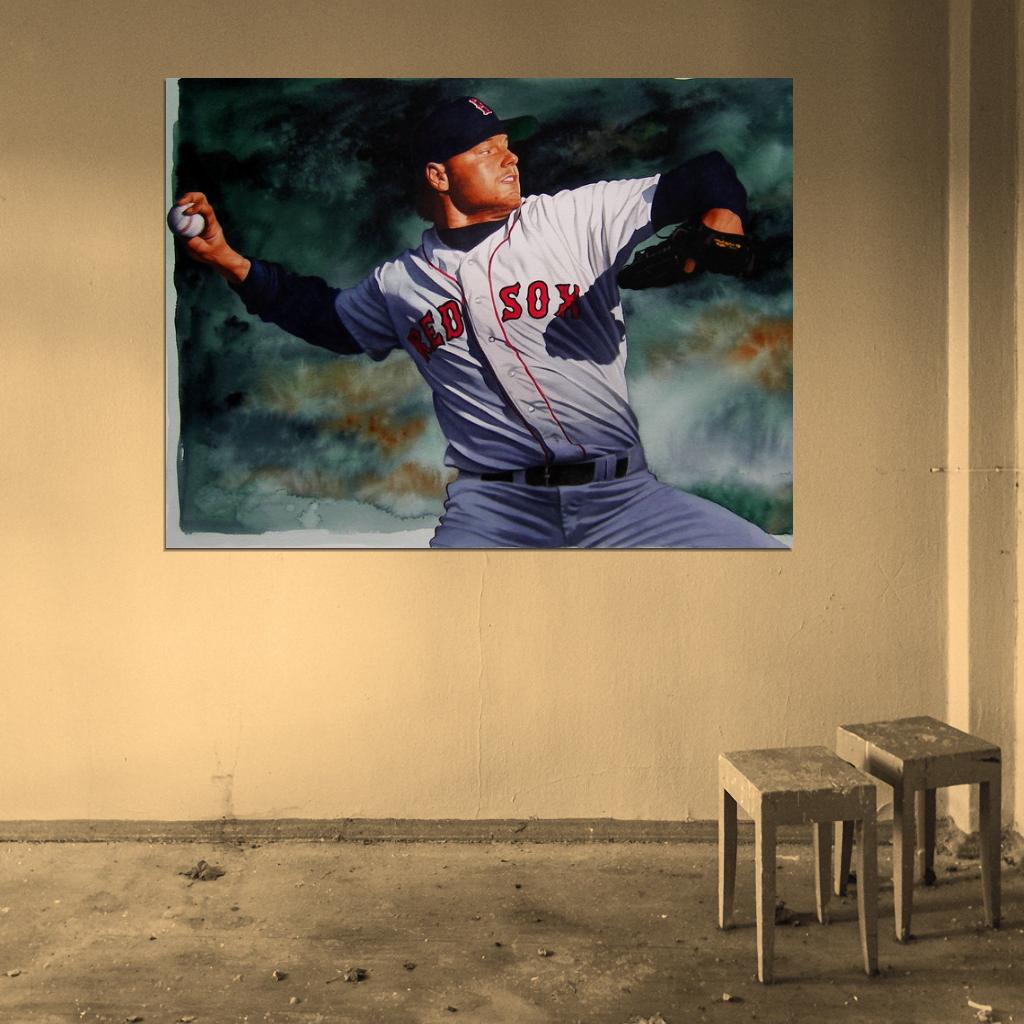 Roger Clemens Painting Art Baseball Sport Wall Art Print Poster