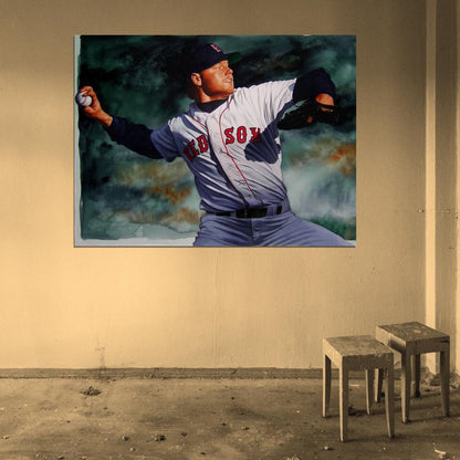 Roger Clemens Painting Art Baseball Sport Wall Art Print Poster