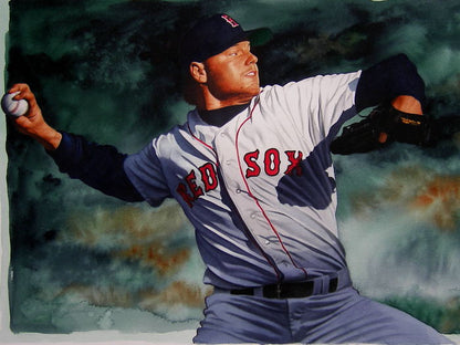 Roger Clemens Painting Art Baseball Sport Wall Art Print Poster