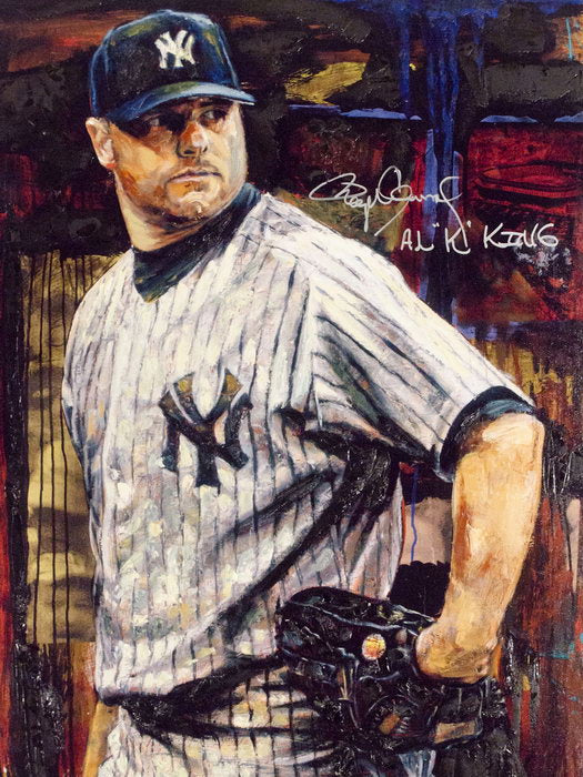 Roger Clemens Signature Painting Art Baseball Sport Wall Art Print Poster
