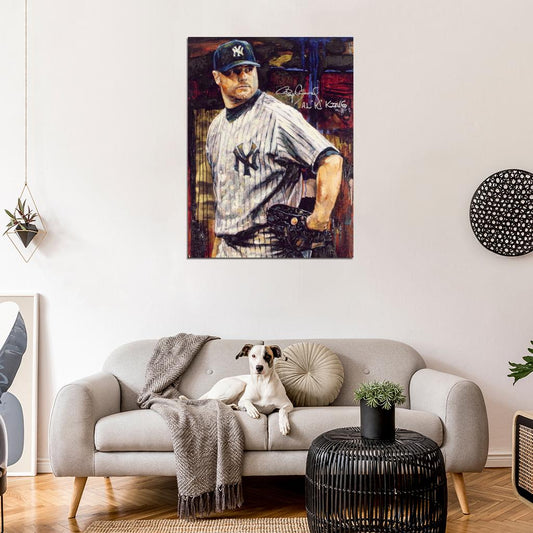 Roger Clemens Signature Painting Art Baseball Sport Wall Art Print Poster