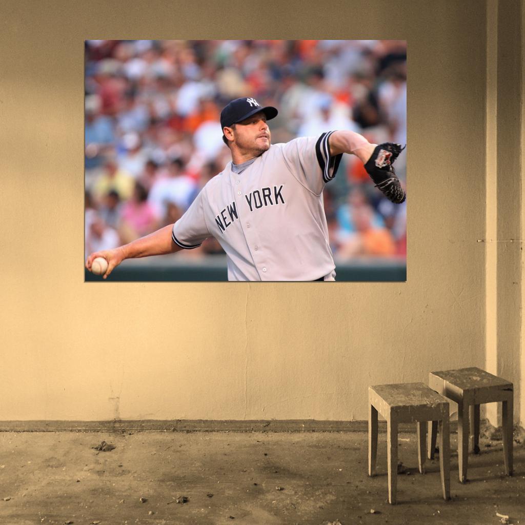 Roger Clemens Baseball Sport Wall Art Print Poster