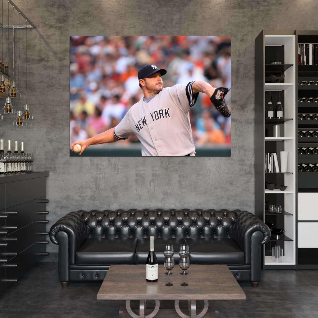 Roger Clemens Baseball Sport Wall Art Print Poster