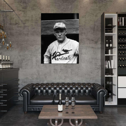 Rogers Hornsby Vintage Retro Classic BW Baseball Sport Wall Art Print Poster