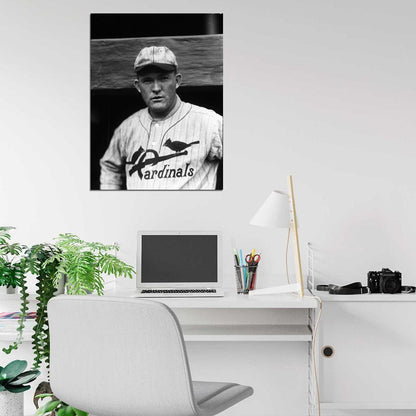 Rogers Hornsby Vintage Retro Classic BW Baseball Sport Wall Art Print Poster