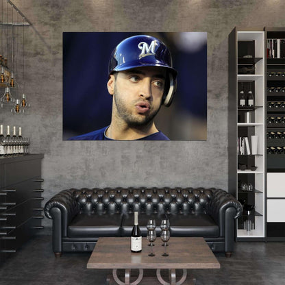 Ryan Braun Baseball Sport Wall Art Print Poster