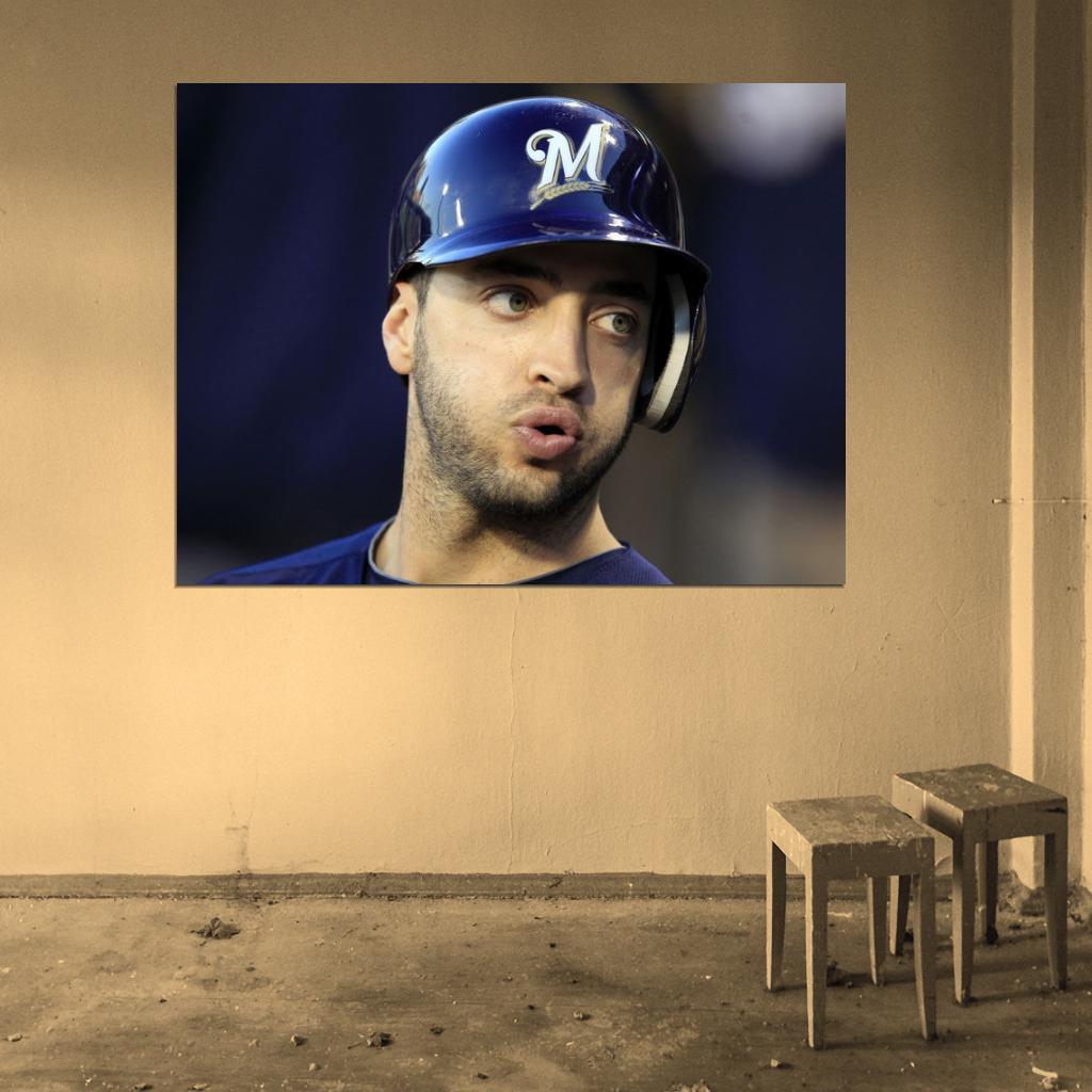Ryan Braun Baseball Sport Wall Art Print Poster