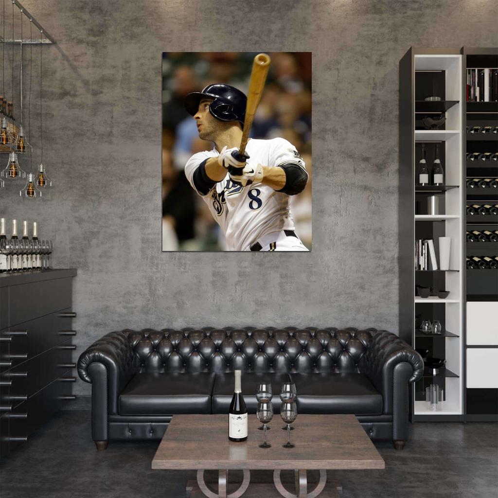 Ryan Braun Baseball Sport Wall Art Print Poster
