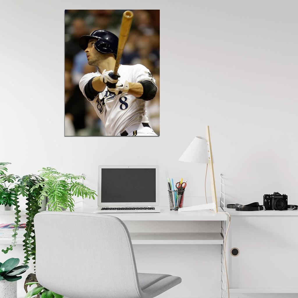 Ryan Braun Baseball Sport Wall Art Print Poster