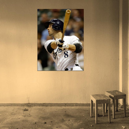 Ryan Braun Baseball Sport Wall Art Print Poster