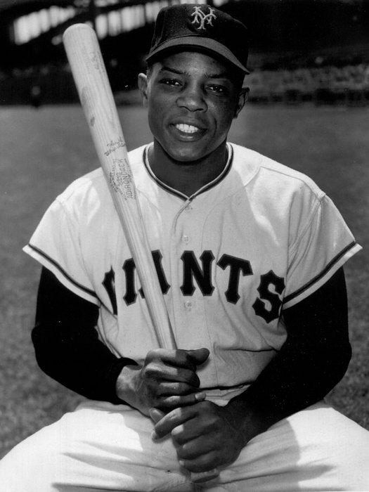 Willie Mays Classic Bw Baseball Sport Wall Art Print Poster