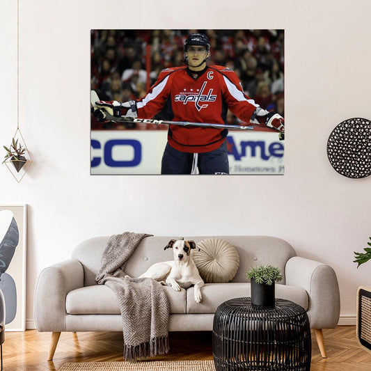Alexander Ovechkin Hockey Sport Wall Art Print Poster