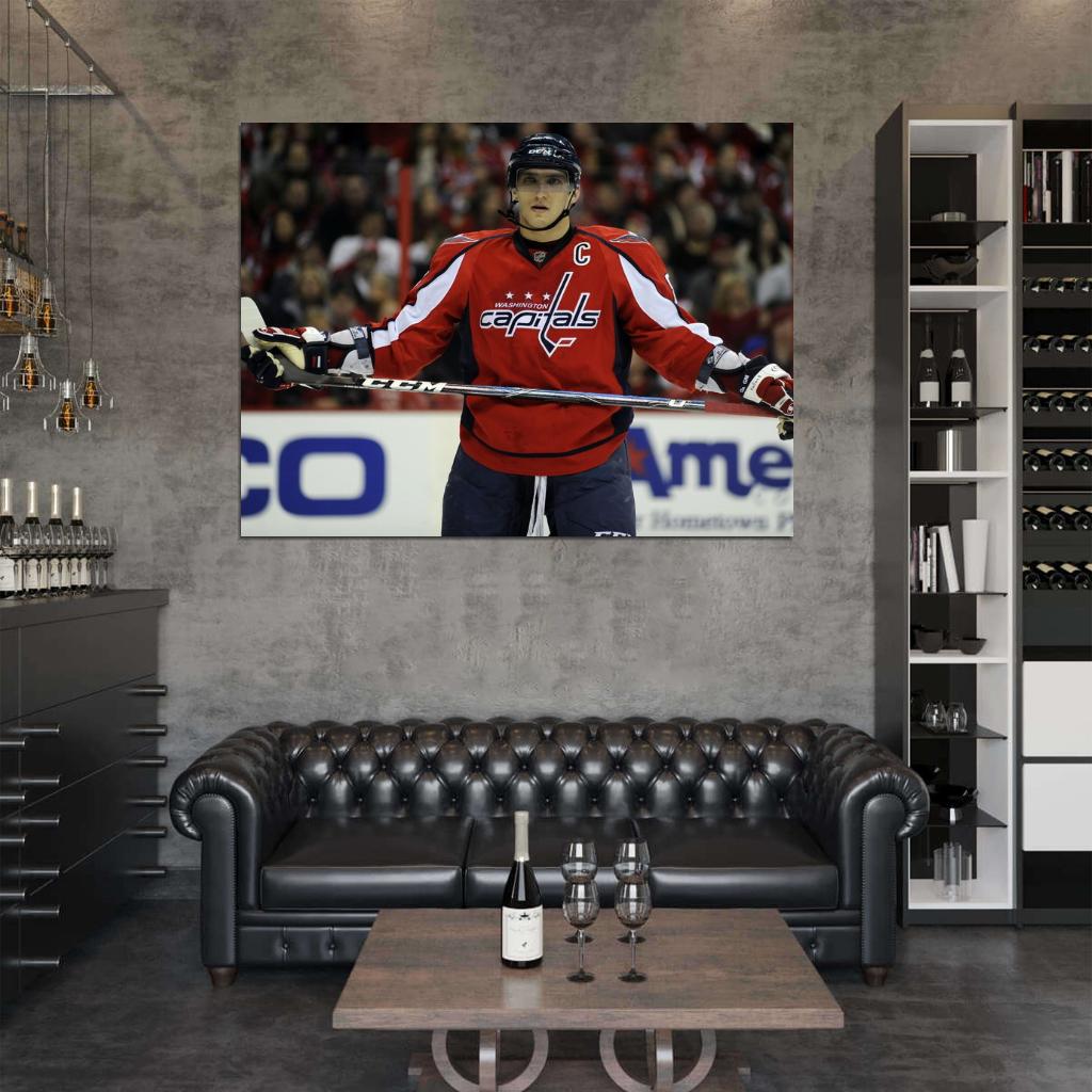 Alexander Ovechkin Hockey Sport Wall Art Print Poster