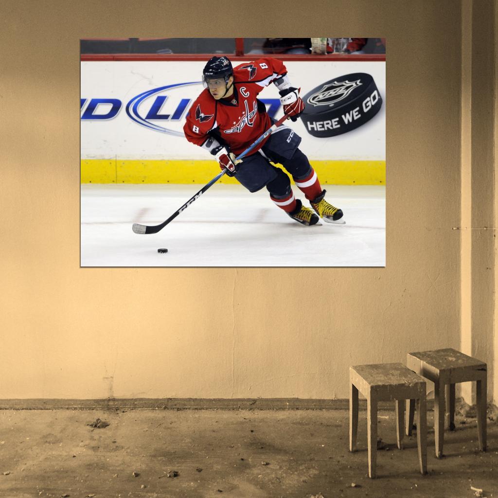Alexander Ovechkin Hockey Sport Wall Art Print Poster