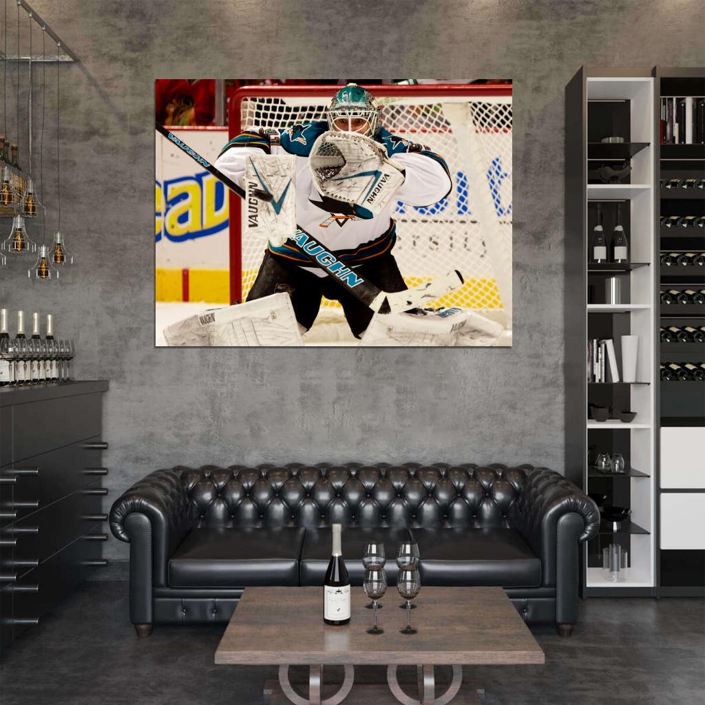 Antti Niemi Hockey Goaltender Sport Wall Art Print Poster