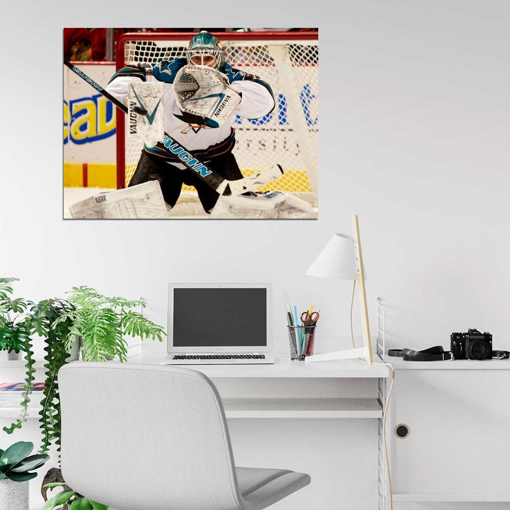 Antti Niemi Hockey Goaltender Sport Wall Art Print Poster