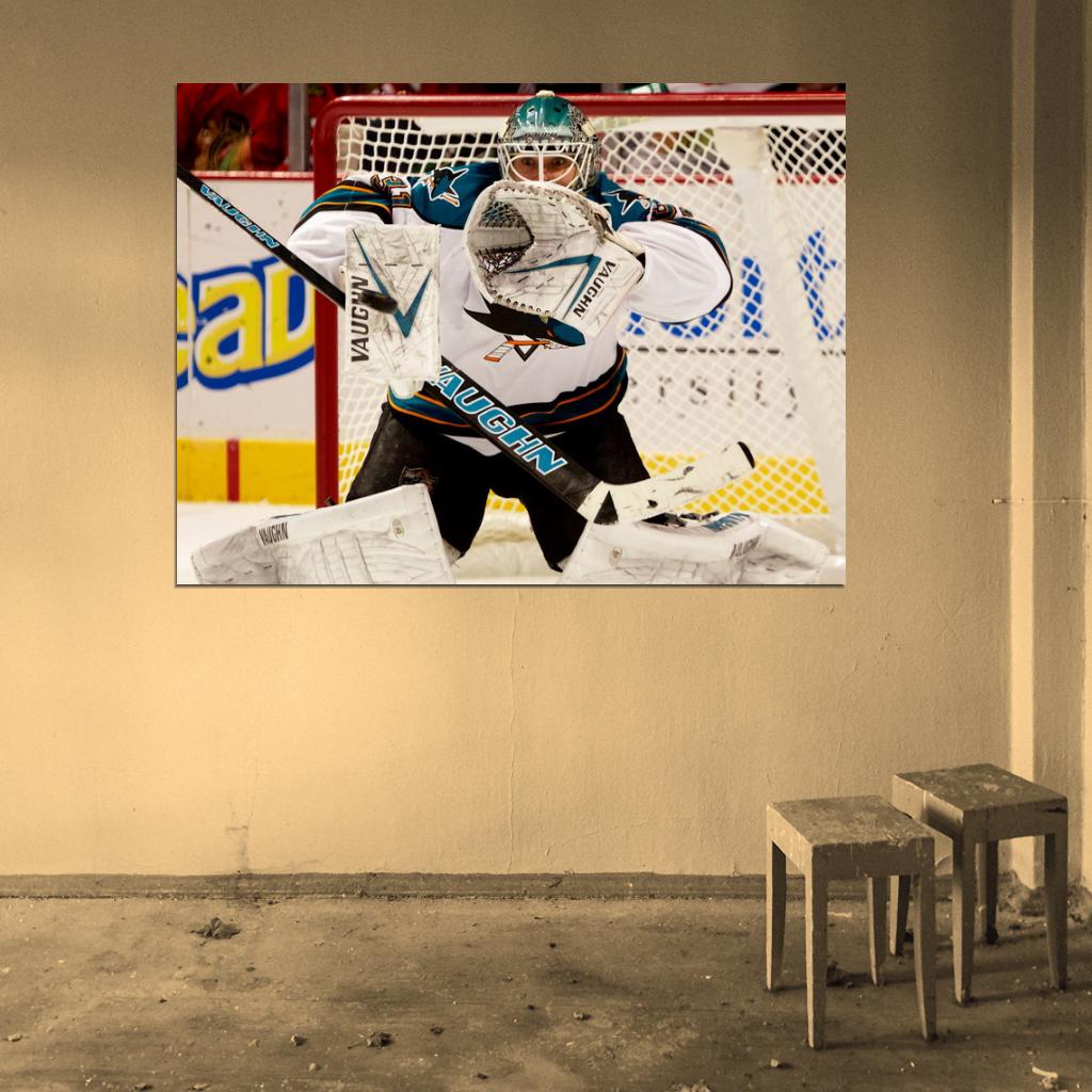 Antti Niemi Hockey Goaltender Sport Wall Art Print Poster