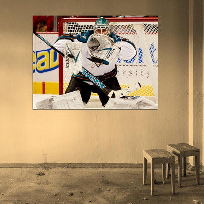 Antti Niemi Hockey Goaltender Sport Wall Art Print Poster