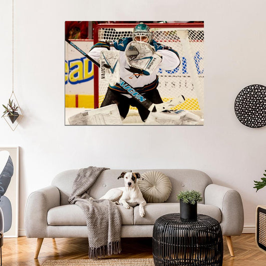 Antti Niemi Hockey Goaltender Sport Wall Art Print Poster