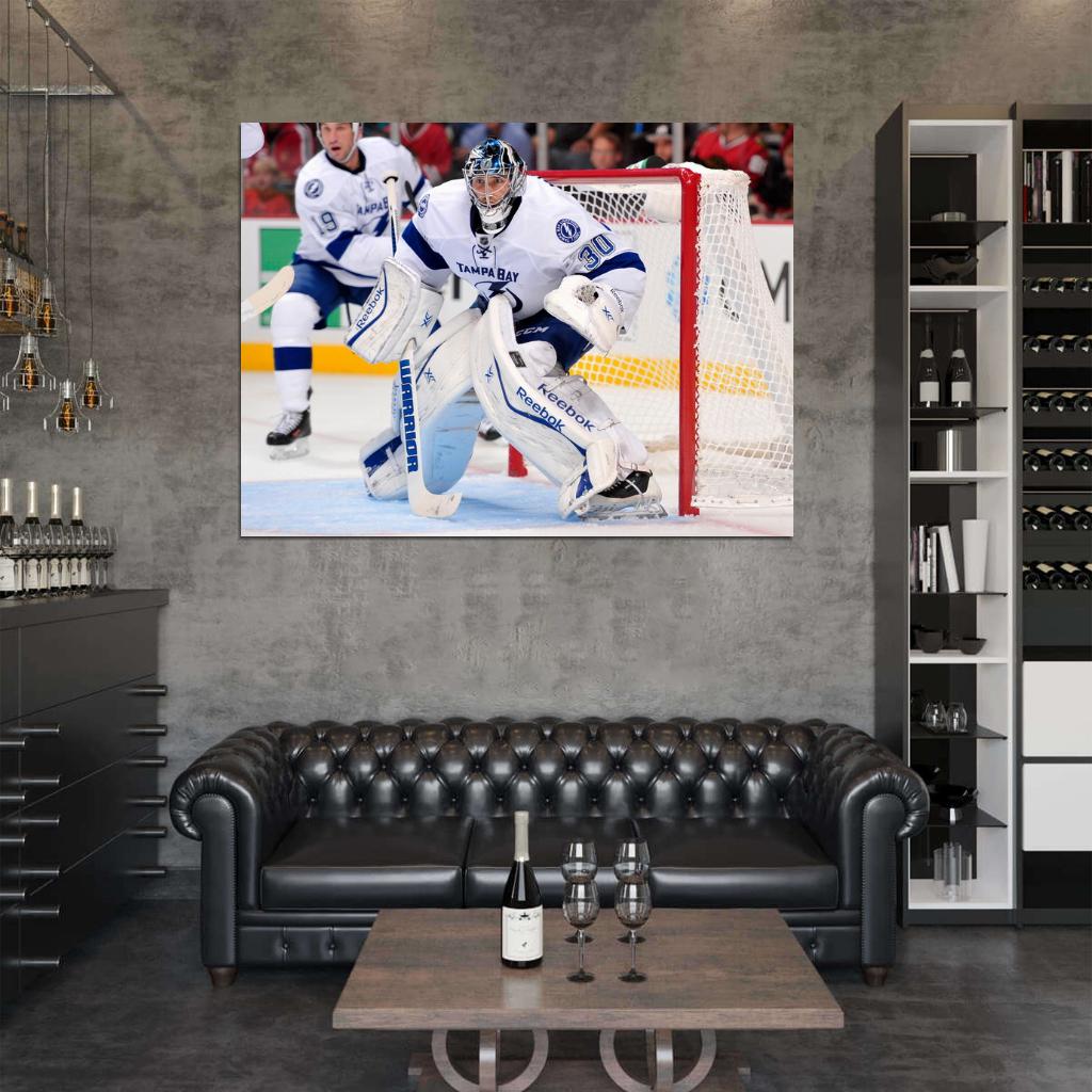 Ben Bishop Goaltender Hockey Sport Wall Art Print Poster