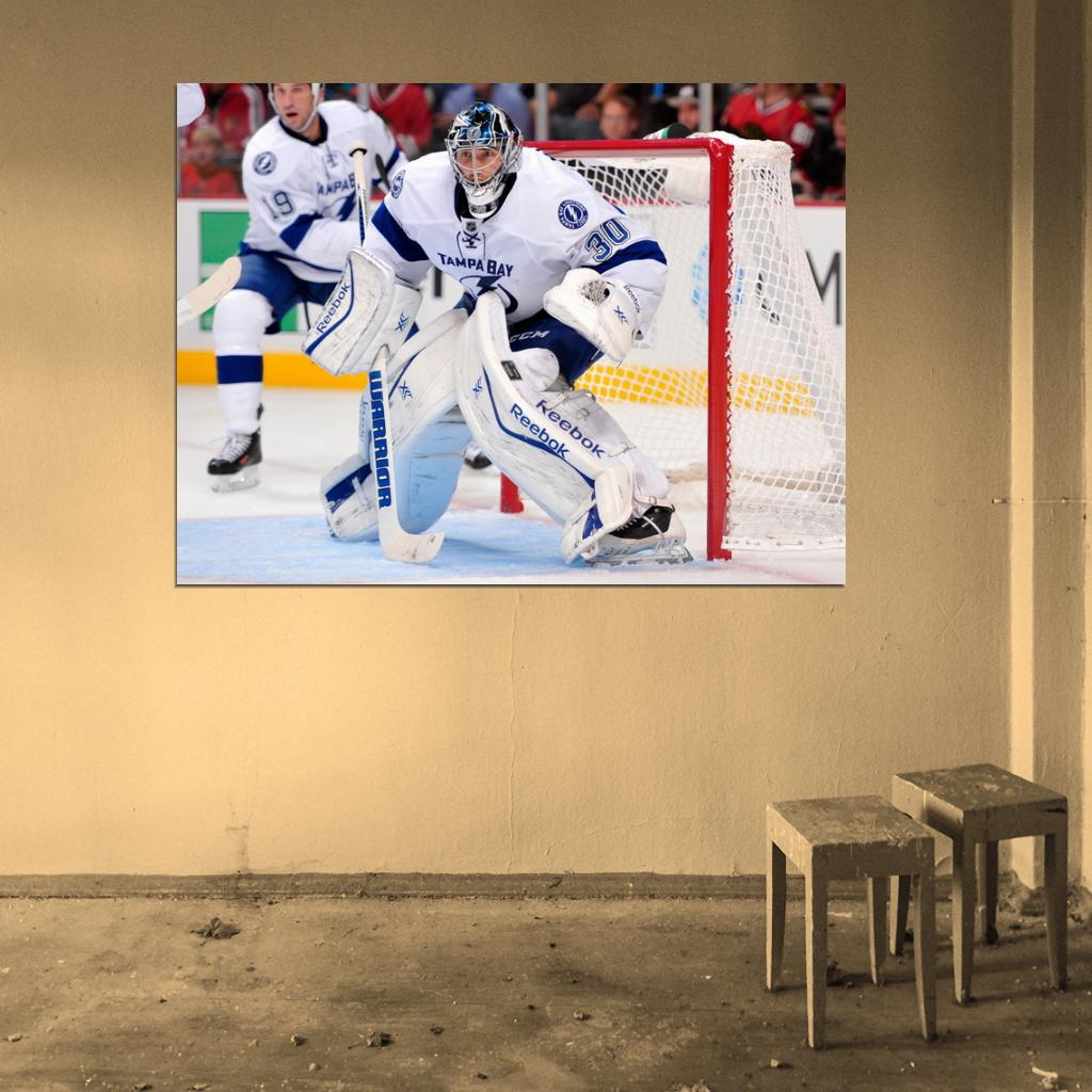 Ben Bishop Goaltender Hockey Sport Wall Art Print Poster