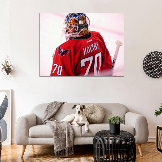 Braden Holtby Goaltender Hockey Sport Wall Art Print Poster