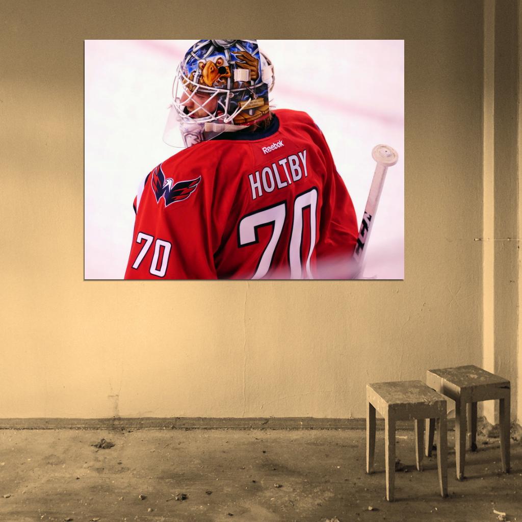 Braden Holtby Goaltender Hockey Sport Wall Art Print Poster