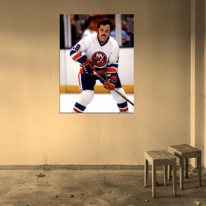 Bryan Trottier Classic Retro Hockey Sport Wall Art Print Poster