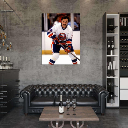Bryan Trottier Classic Retro Hockey Sport Wall Art Print Poster
