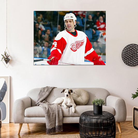 Chris Chelios Classic Hockey Sport Wall Art Print Poster