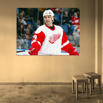 Chris Chelios Classic Hockey Sport Wall Art Print Poster
