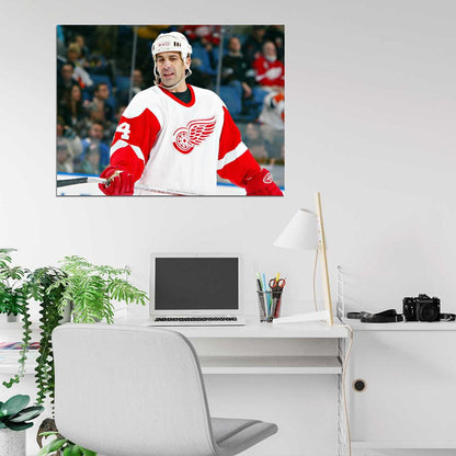 Chris Chelios Classic Hockey Sport Wall Art Print Poster