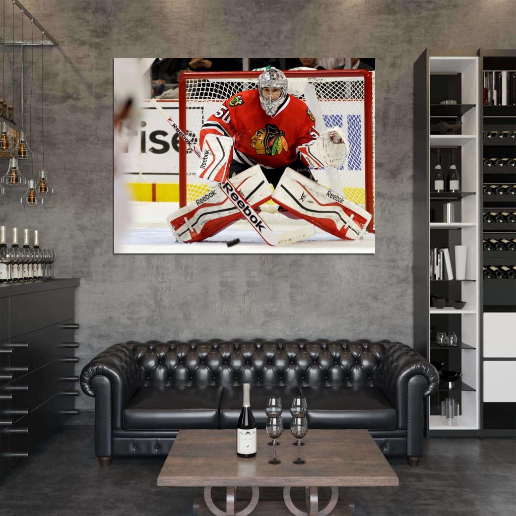 Corey Crawford Goaltender Hockey Sport Wall Art Print Poster