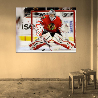Corey Crawford Goaltender Hockey Sport Wall Art Print Poster