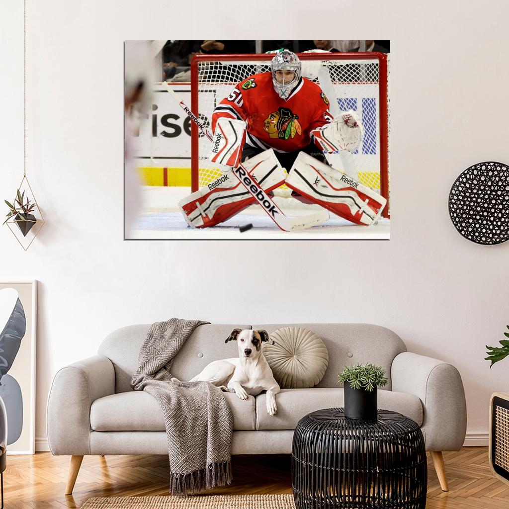 Corey Crawford Goaltender Hockey Sport Wall Art Print Poster